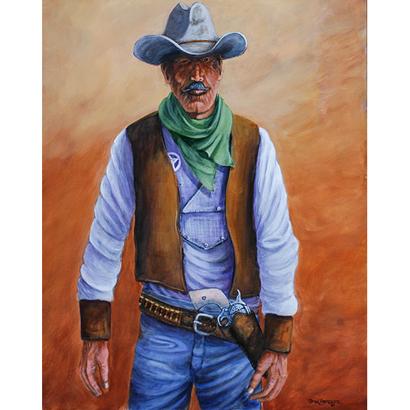 He's Here to do some business with the big Iron on his hip - Original